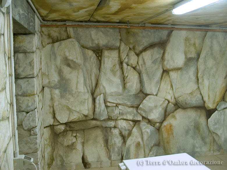 trompe l'oeil della roccia